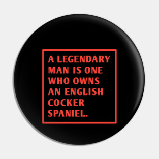 English cocker spaniel Pin