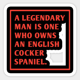 English cocker spaniel Sticker