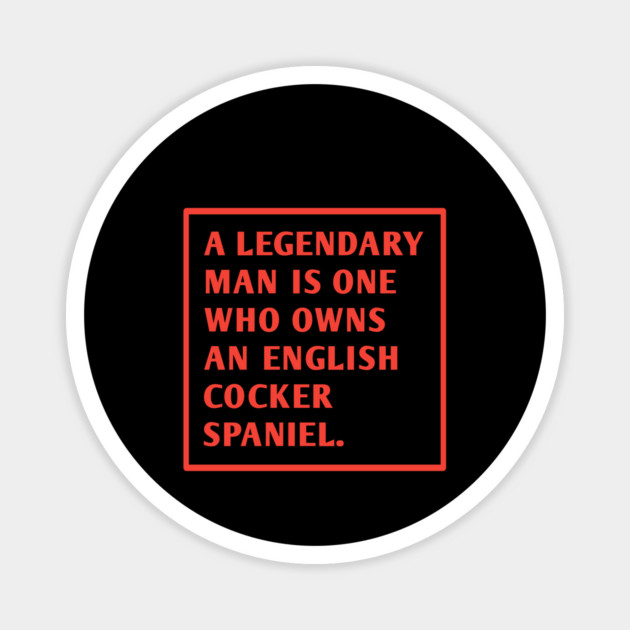 English cocker spaniel Magnet by BlackMeme94