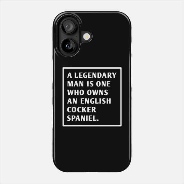 English cocker spaniel Phone Case by BlackMeme94