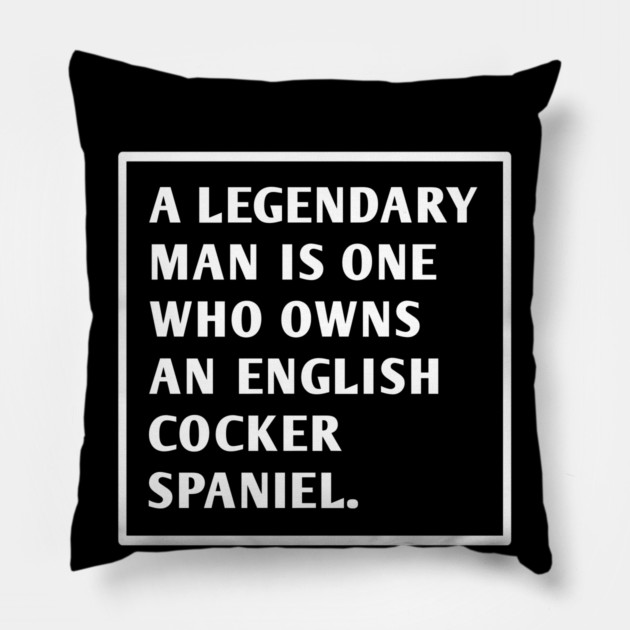 English cocker spaniel Pillow by BlackMeme94