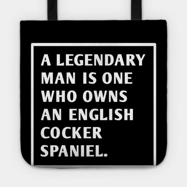 English cocker spaniel Tote by BlackMeme94