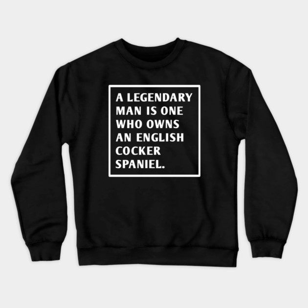 English cocker spaniel Crewneck Sweatshirt by BlackMeme94