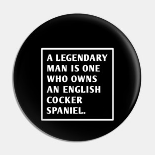 English cocker spaniel Pin