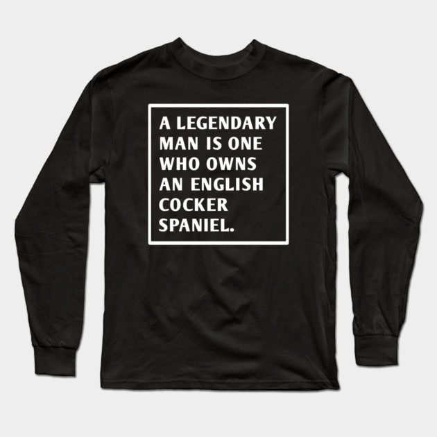 English cocker spaniel Long Sleeve T-Shirt by BlackMeme94