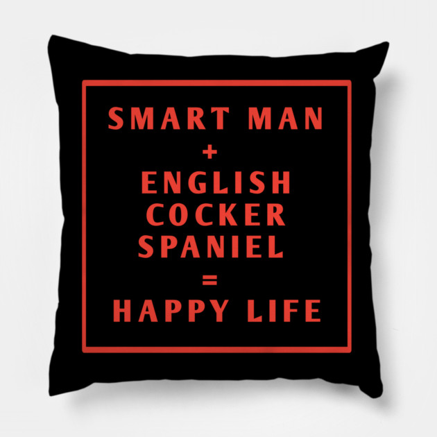 English cocker spaniel Pillow by BlackMeme94
