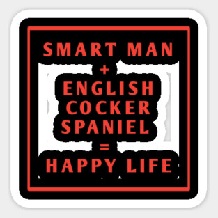 English cocker spaniel Sticker