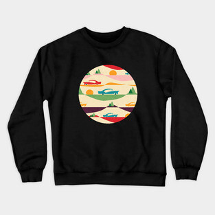 50s Road Trip Crewneck Sweatshirt