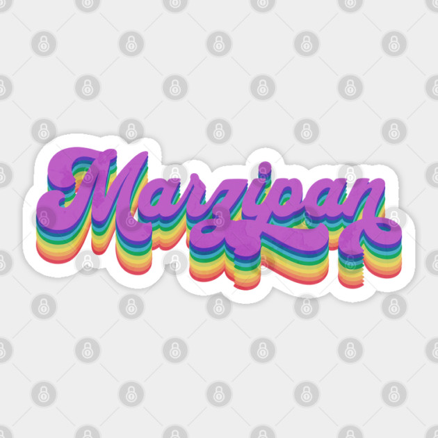 Retro Rainbow Marzipan Sticker by HolidayBug