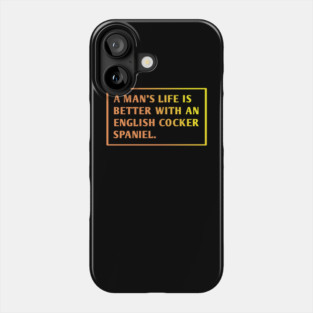English cocker Spaniel Phone Case
