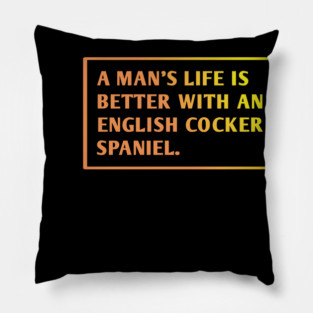 English cocker Spaniel Pillow