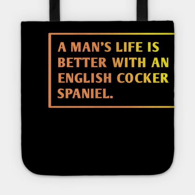 English cocker Spaniel Tote by BlackMeme94