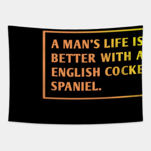 English cocker Spaniel Tapestry