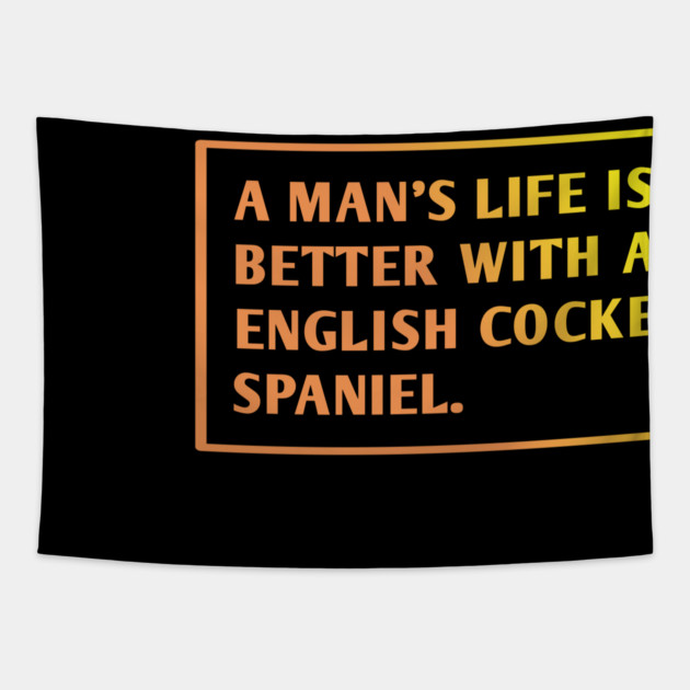 English cocker Spaniel Tapestry by BlackMeme94