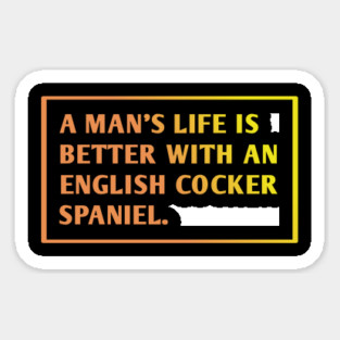 English cocker Spaniel Sticker