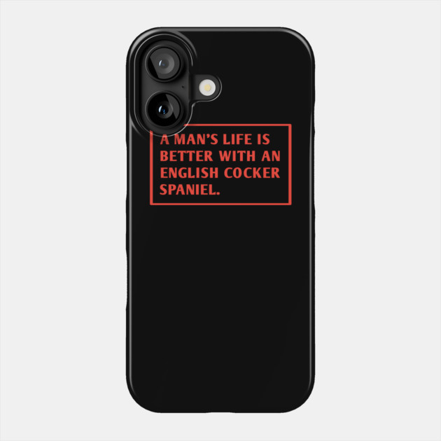 English cocker Spaniel Phone Case by BlackMeme94