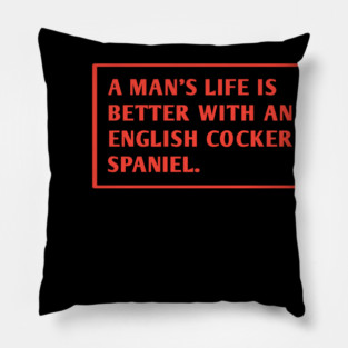 English cocker Spaniel Pillow