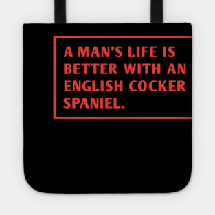 English cocker Spaniel Tote