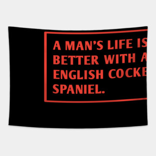 English cocker Spaniel Tapestry