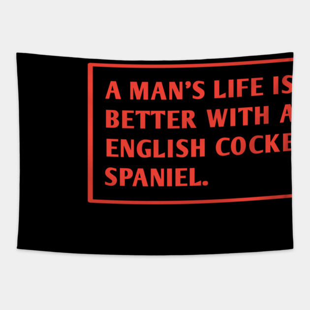 English cocker Spaniel Tapestry by BlackMeme94