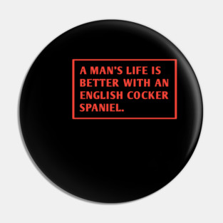 English cocker Spaniel Pin