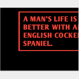 English cocker Spaniel Posters and Art