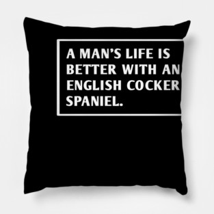 English cocker Spaniel Pillow
