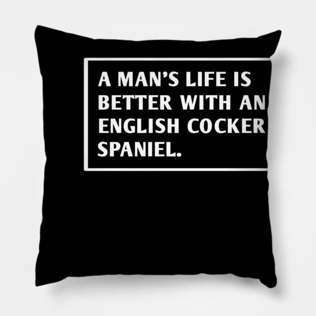 English cocker Spaniel Pillow by BlackMeme94