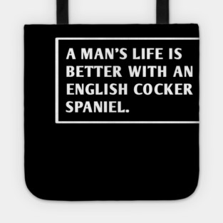 English cocker Spaniel Tote
