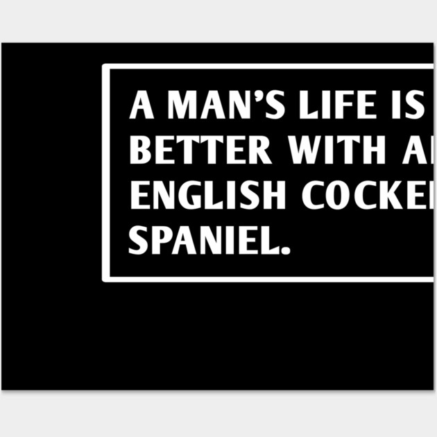 English cocker Spaniel Wall Art by BlackMeme94