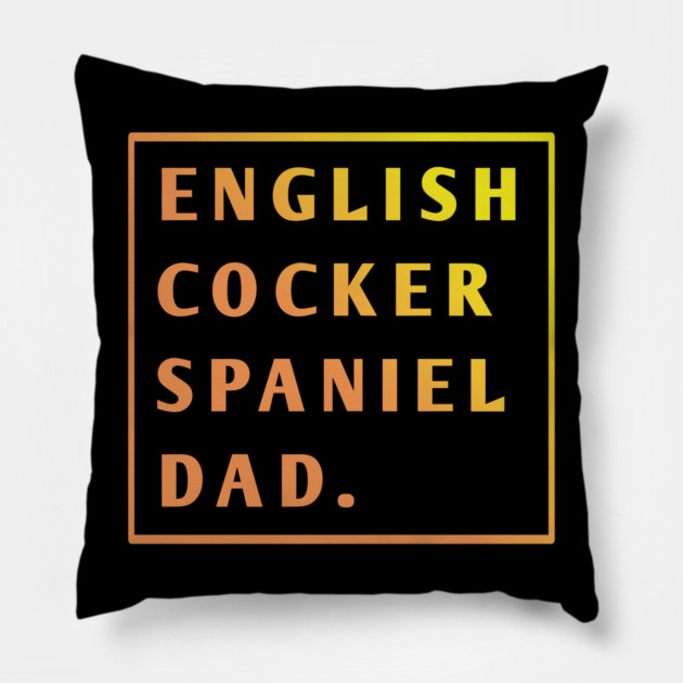 English cocker Spaniel Pillow by BlackMeme94