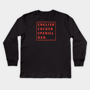English cocker Spaniel Kids Long Sleeve T-Shirt