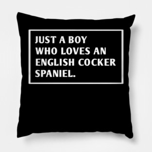 English cocker Spaniel Pillow