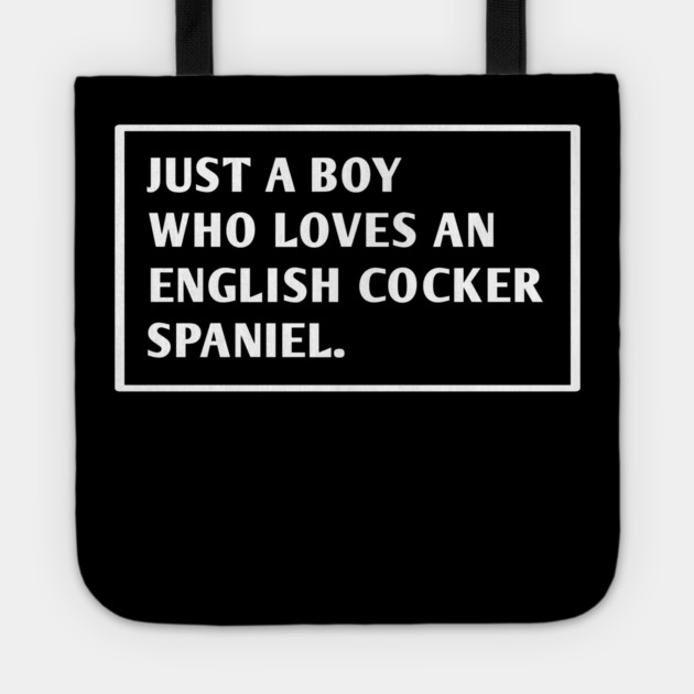 English cocker Spaniel Tote by BlackMeme94