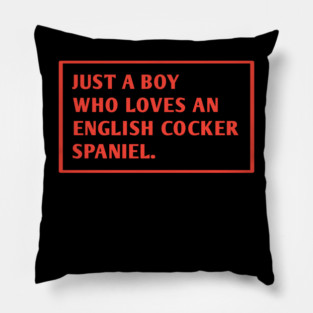 English cocker Spaniel Pillow