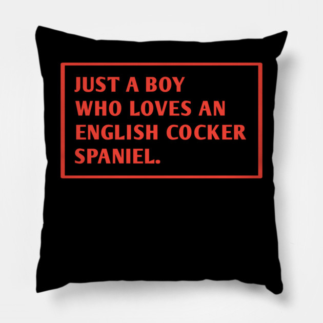 English cocker Spaniel Pillow by BlackMeme94