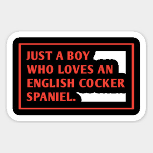 English cocker Spaniel Sticker