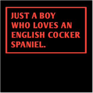 English cocker Spaniel Posters and Art
