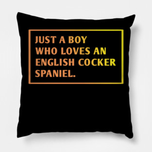 English cocker Spaniel Pillow