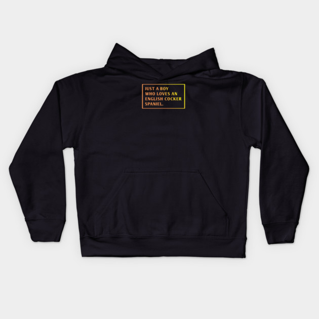 English cocker Spaniel Kids Hoodie by BlackMeme94