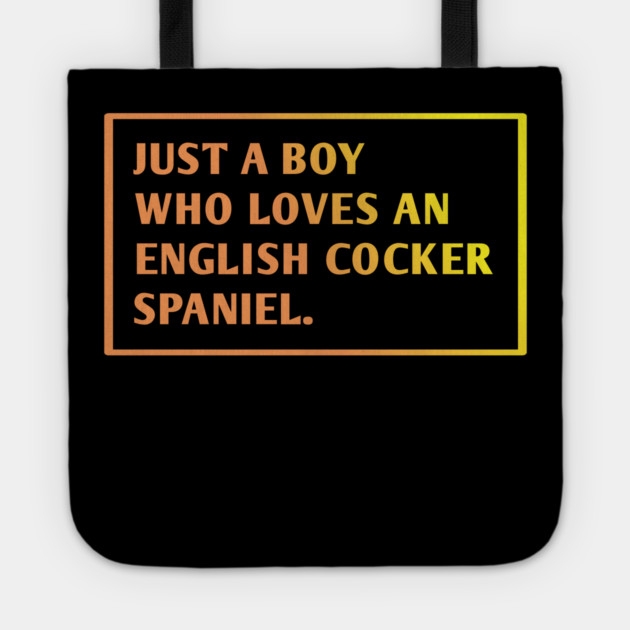 English cocker Spaniel Tote by BlackMeme94