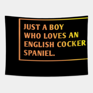 English cocker Spaniel Tapestry