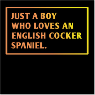 English cocker Spaniel Posters and Art