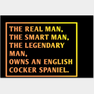 English cocker Spaniel Posters and Art