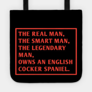English cocker Spaniel Tote