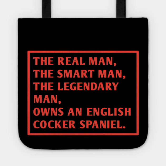 English cocker Spaniel Tote by BlackMeme94
