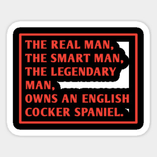 English cocker Spaniel Sticker