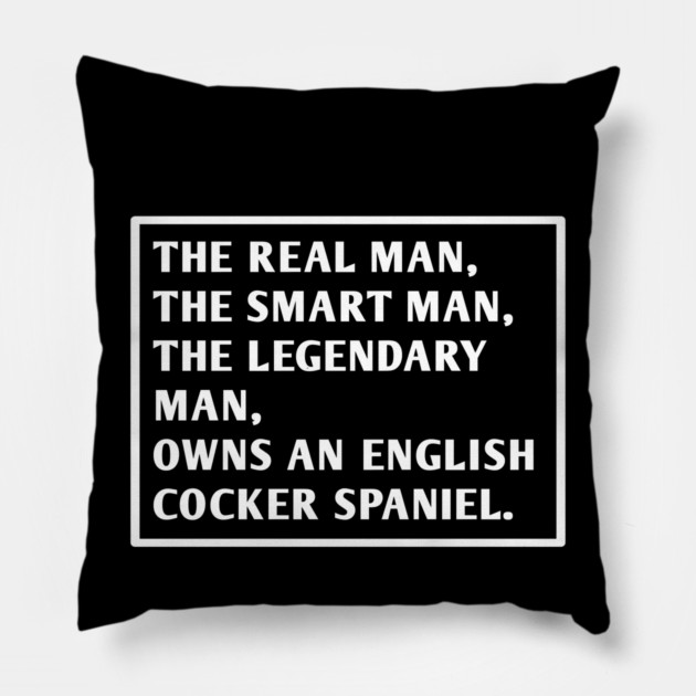 English cocker Spaniel Pillow by BlackMeme94