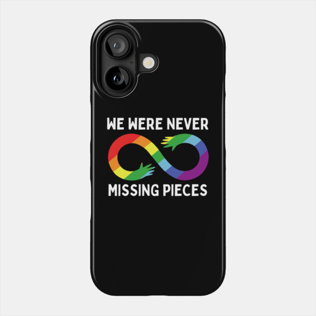 Autistic Rainbow Infinity Design Phone Case by The WYLD Tribe