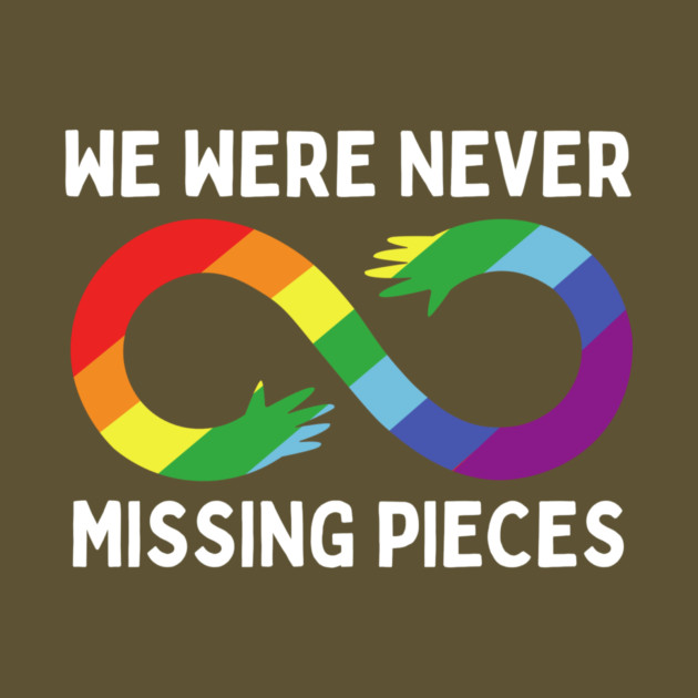 Autistic Rainbow Infinity Design by The WYLD Tribe